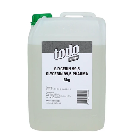 TODO Glycerin gyógyszerkönyvi tisztaságú 99,5% 6 kg