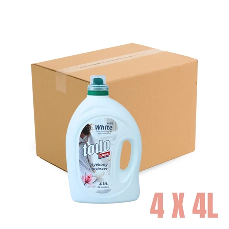 TODO Pure White folyékony mosószer 4 L x 4 db