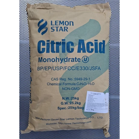 Citromsav étkezési 25 kg zsákos